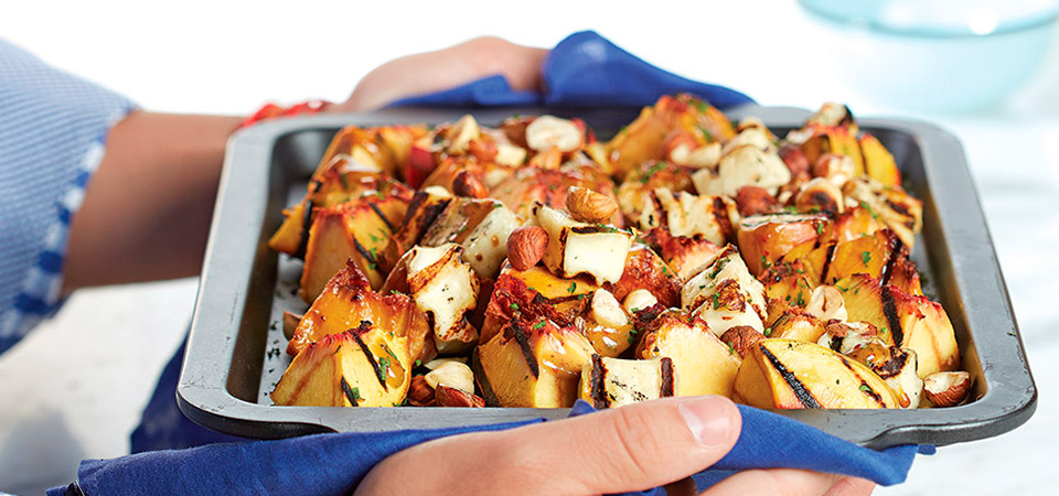 Ensalada de Duraznos a la Parrilla