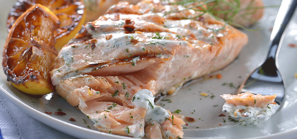 lonja de salmon con hinojo