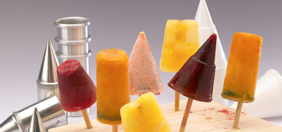 Paleta de fresa y mango