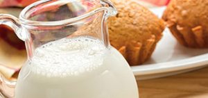 Leche en el lunch, la cena o el desayuno