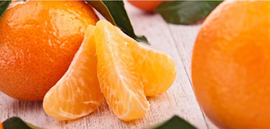 Mandarina, dulce, rica y baja en grasa