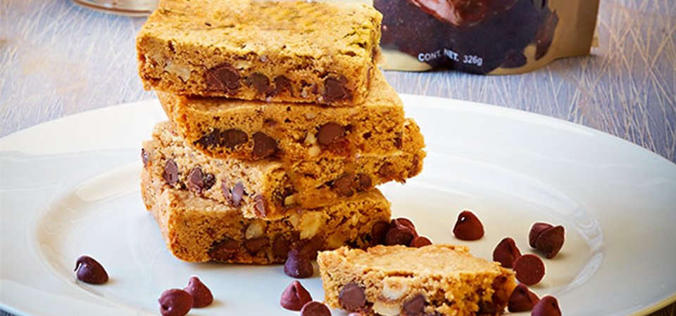 Blondies Con Chispas De Chocolate