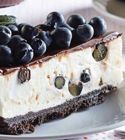 Cheesecake de chocolate y Moras Sin Horno