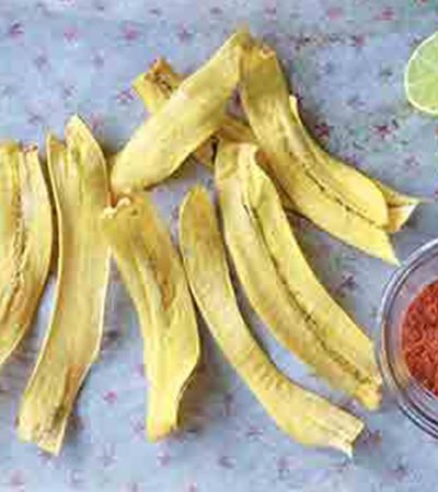 Crujientes de Plátanos horneados con Chile Piquín