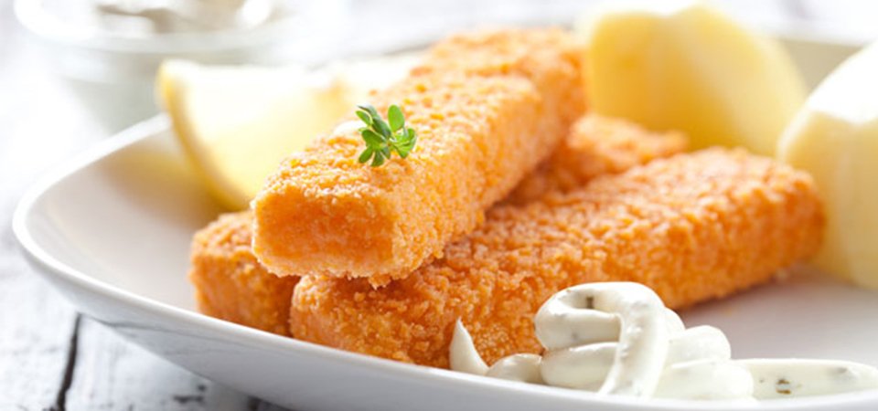Dedos de Pescado con Dip Ranch