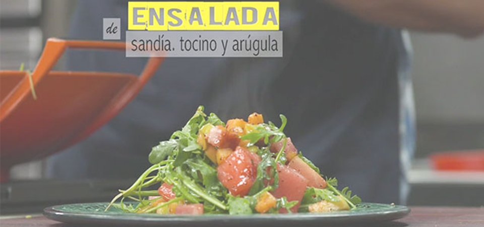 Ensalada de Sandía y Tocino