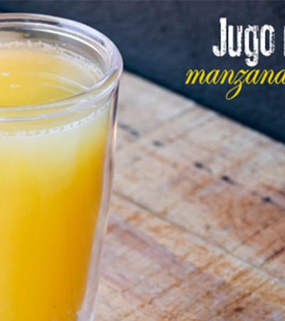 Jugo recuperador de manzana, limón y jengibre