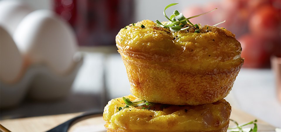 Muffins de Huevo con Jamón de Pavo