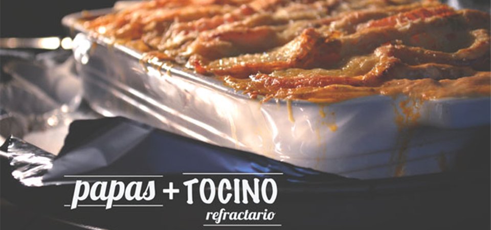 Refractario De Papas Al Horno Con Tocino De Pavo