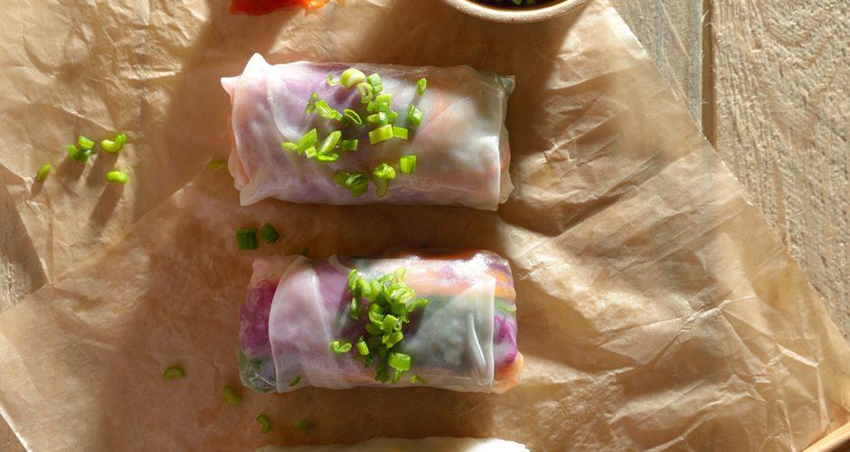 Rollos Vietnamitas de Kale y Atún | Chef Oropeza