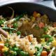 Receta de pollo con quinoa y vegetales
