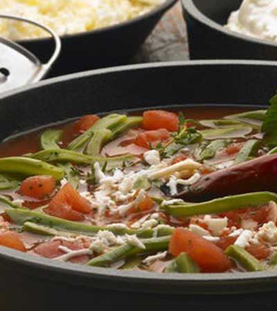 Sopa de charales con nopales