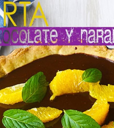 tarta chocolate y naranja