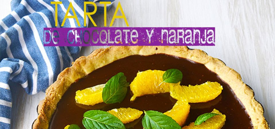 tarta chocolate y naranja