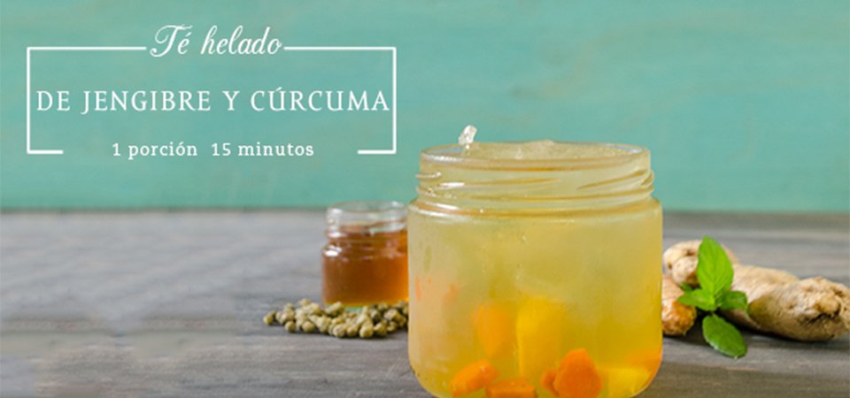 Té Helado de Jengibre y Cúrcuma