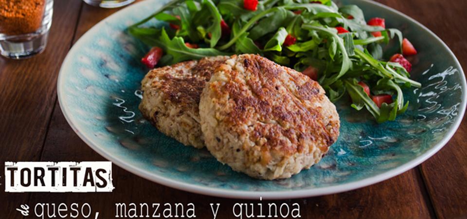 Tortitas de Queso, Quinoa y Manzana