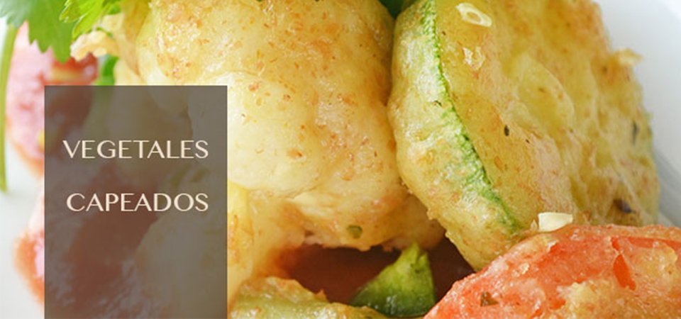 vegetales capeados tempura