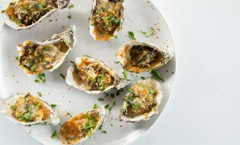 Ostiones gratinados