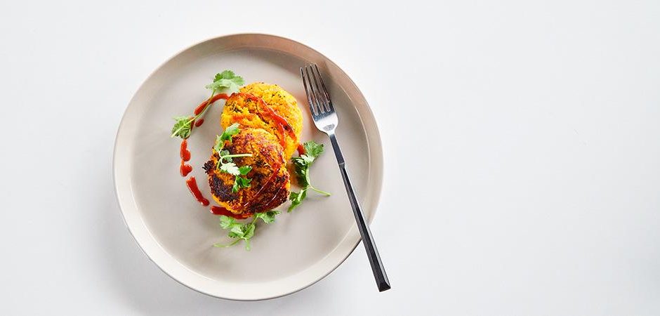 Tortitas de vegetales con coco