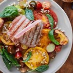 Medallones de Atún a la parrilla con Ensalada