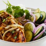 Tazon de pollo a la parrilla