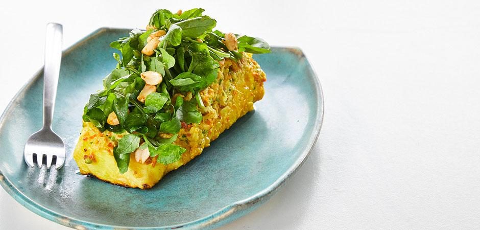 Piña a la Parrilla en Salsa de Coco