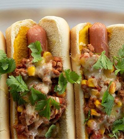 Hot Dogs Gratinados con Chilli