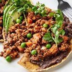 Tostadas De Picadillo Sin Carne