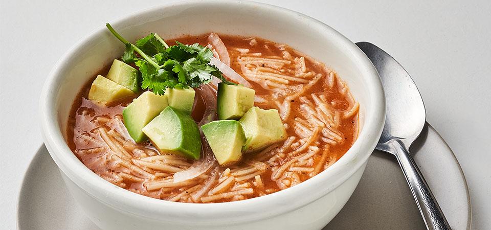 Sopa De Fideo Vegetariana