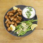 Ensalada de Coliflor con Salsa de Ajo