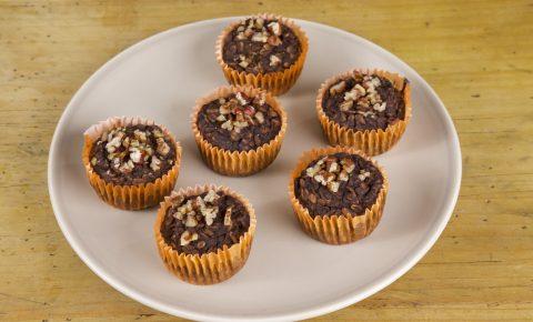 Panquecitos de Cocoa avena y Plátano sin Azucar añadida